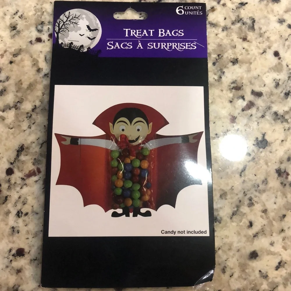 Halloween Red Dracula Candy Baking Treat Bag Favor